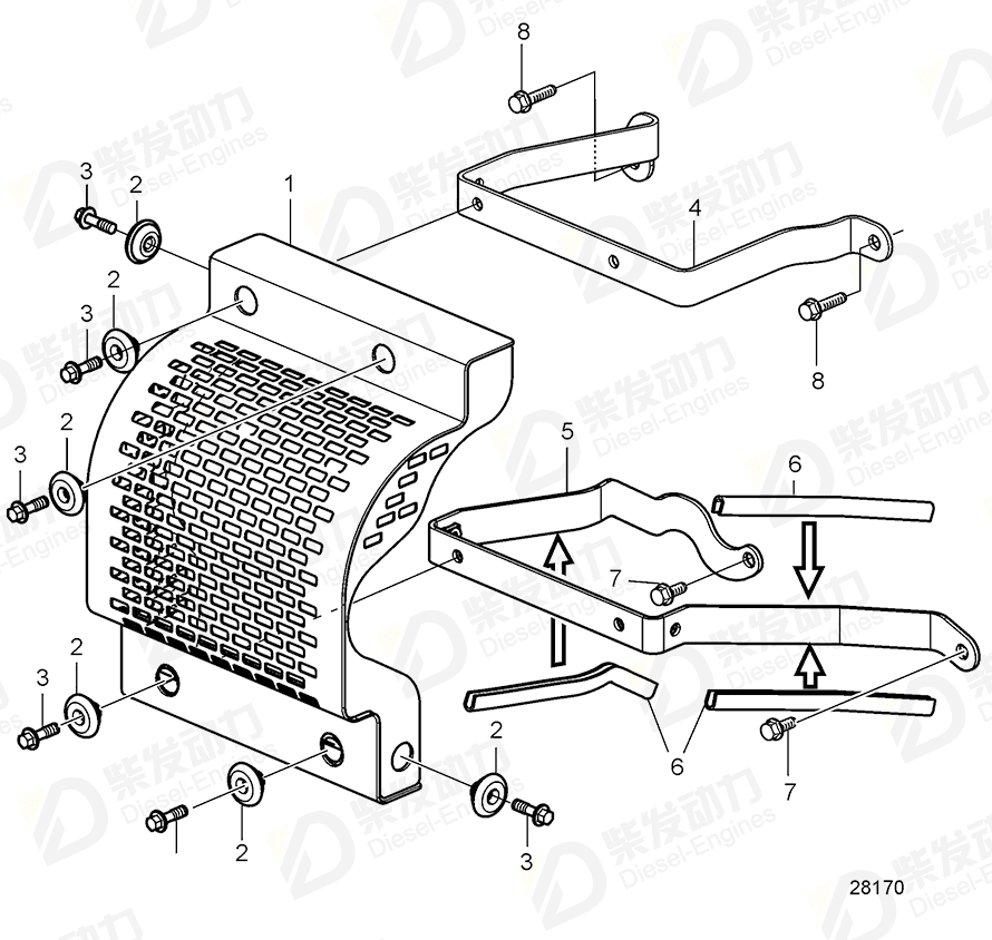 VOLVO Edge protection 21421516 Drawing